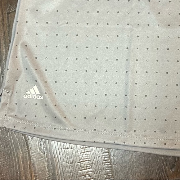 NWT ADIDAS Pinehurst Golf Grey Polka Dot Moisture Wick Short Sleeve Polo Size XL - Picture 4 of 9